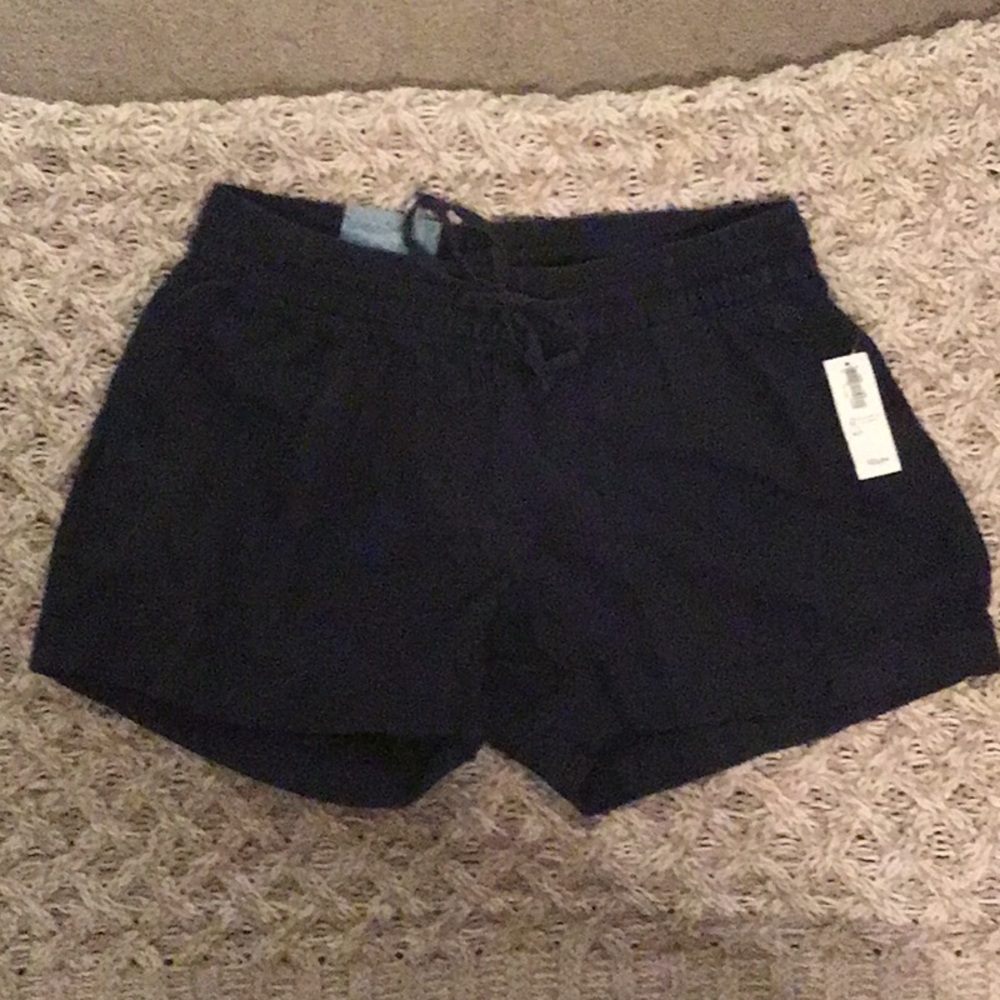 Navy drawstring shorts